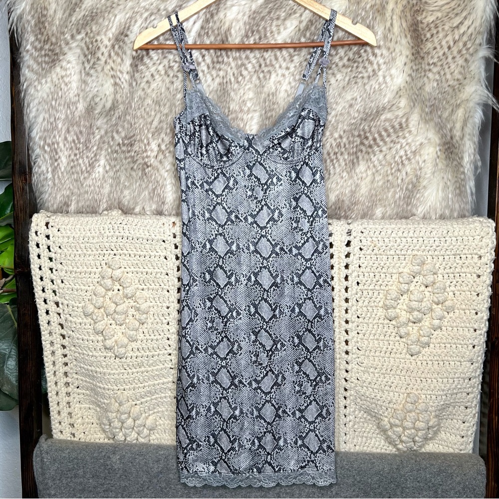 Victoria’s Secret Snake Print Slip Lingerie